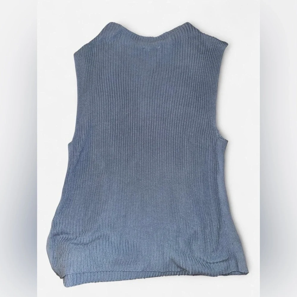Collection L Blue Knit Sweater Vest